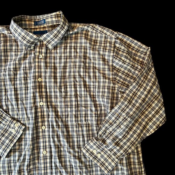 Vintage Penneys Towncraft Plaid Button Down Dad Shirt XXL - Picture 5 of 6
